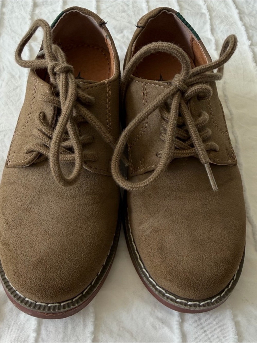 Eastland Brown Suede Kids Dress Shoes